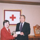 米国テロ災害への義援活動 義援金2,673,879を日本赤十字社を通じて米国に寄贈　2001.11.30